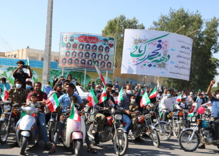 فجر_ ۴۳ :مردم میناب با شرکت در راهپیمایی یوم الله ۲۲ بهمن۱۴۰۰حماسه آفریدند